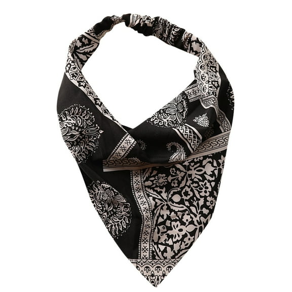 Weikingp Clearance! Headbands for Women, Floral Hair Bandanas Head Kerchief Women Bandana Print Hair Scarf Triangle Hair Kerchief with Ties Head Scarf, Bandanas for Women, Bandanas for Men B