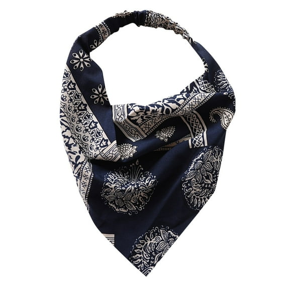 Weikingp Clearance! Headbands for Women, Floral Hair Bandanas Head Kerchief Women Bandana Print Hair Scarf Triangle Hair Kerchief with Ties Head Scarf, Bandanas for Women, Bandanas for Men C