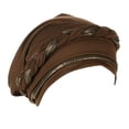 thumbnail image 1 of Weikingp Clearance! Headbands for Women, Women Braid Turban Hats Hat Cap Hair Bonnet Head Scarf Wrap Cover, Bandanas for Women, Bandanas for Men Coffee, 1 of 4