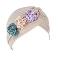 thumbnail image 1 of Weikingp Headbands for Women, Women Solid Floral Hat Muslim Ruffle Turban Wrap Cap, Bandanas for Women, Bandanas for Men Khaki, 1 of 2