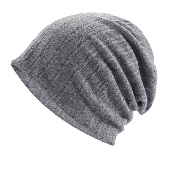 Weikingp Clearance! Knitted Bucket Hat, Men's And Women's Warm Soft Hat Lightweight Slouch Solid Color Knitted Hats Soft Hat for Autumn And Winter, Grey