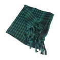 thumbnail image 1 of Weikingp Clearance! Scarf for Women, Arab Plaid Fringe Lightweight Scarf Cotton Head Neck Scarf with Tassel for Outdoor Camping Accessory Unisex, Green, 1 of 3