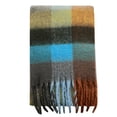 thumbnail image 1 of Weikingp Clearance! Scarf for Women, Women Fall Winter Scarf Classic Tassel Plaid Scarf Warm Soft Chunky Large Blanket Wrap Shawl Scarves, E, 1 of 4