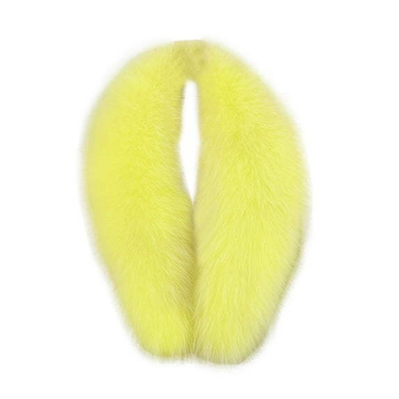 Weikingp Clearance! Scarf for Women, Women's Faux Plush Collar Scarf Wrap Cold Winter Warmer Women's Neck Warmer Scarf Wrap, Yellow