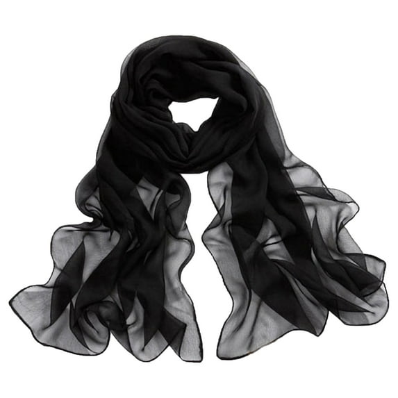 Weikingp Scarf for Women, Womens Solid Color Chiffon Silk Scarf Candy Color Scarf, B