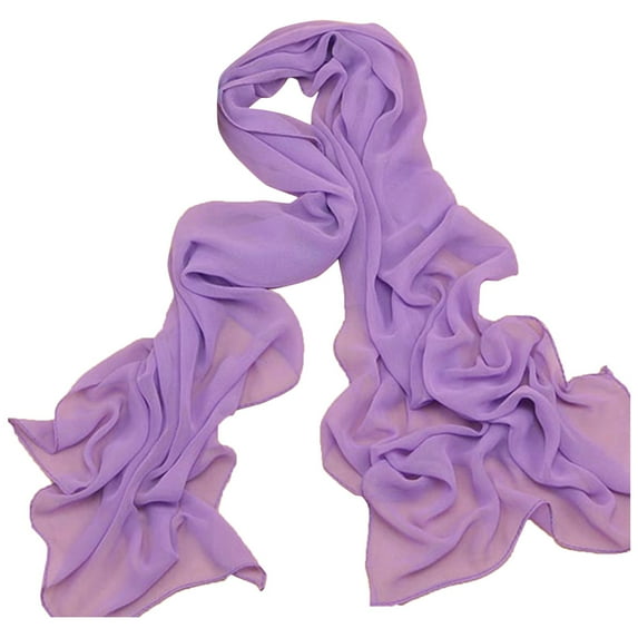 Weikingp Clearance! Scarf for Women, Womens Solid Color Chiffon Silk Scarf Candy Color Scarf, M
