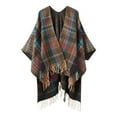 thumbnail image 1 of Weikingp Shawl Wraps for Women, Women's Autumn And Winter New Thickened Knitted Tassel Retro Split Scarf Shawl, Pashmina Shawls And Wraps, White Shawl, Black Shawl Yellow, 1 of 4