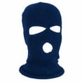 thumbnail image 1 of Weikingp Clearance! Ski Mask, 3 Hole Winter Knitted Hat Outdoor Sports Full Head Cover Ski Hat Warm Knit Hat for Adult, Ski Mask for Men, Ski Mask for Women Navy, 1 of 4