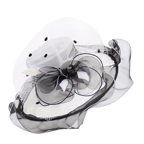 Weikingp Sun Hats for Women, Women Church Dress Fascinator Wide Brim Wedding Tea Party, Sun Hats for Men, Sun Hats for Women Uv Protection White