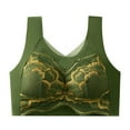 thumbnail image 1 of Weikingp Comfortable Bras For Older Women Bras That Cover Side And Back Fat Minimizer Bras For Women Full Coverage Body And Bra Supportive Comfort Bra Racerback Bras For Women Green 4XL, 1 of 4