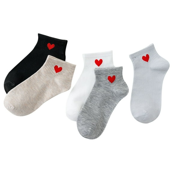 Weikingp Compression Socks for Women 5 Pairs Print Socks for Women Men Girls Series Print Colorful Pattern Novelty Cute Unisex Socks Feetures Socks for Women Womens Socks Socks for Women (Clearance)