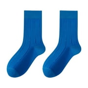 Weikingp Compression Socks for Women Socks for Women Autumn Mid Calf Socks Colorful Stockings Advanced Cute Socks Feetures Socks for Women Womens Socks Socks for Women (Clearance) Blue cotton