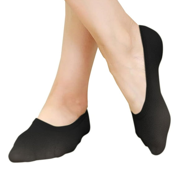 Weikingp Compression Socks for Women Women 12 Pairs Of Candy Colored Boat Socks Casual Non Slip Light Mouth Socks Feetures Socks for Women Womens Socks Socks for Women () Black Nylon,Spandex