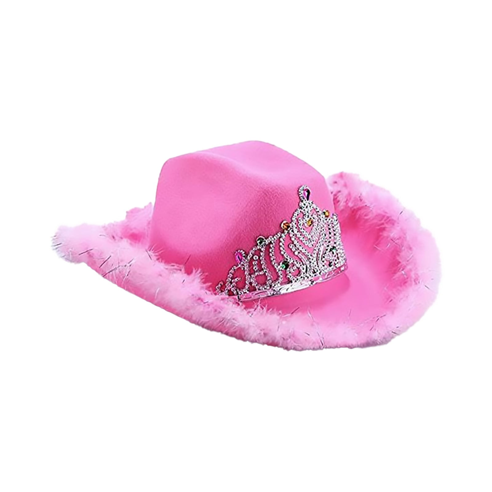 Weikingp Cowboy Hat Women'S Sequin Crown Cowboy Hat Western Cowboy Hat