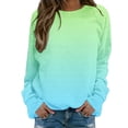 thumbnail image 1 of Weikingp Cozy Clothes Comfort Colors Sweatshirt Cotton Sweatshirts for Women Sweatshirts Women Fashion Clothing Blue L, 1 of 9