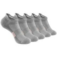 thumbnail image 1 of Weikingp Crew Socks for Women Cozy Socks Men's Basketball Socks Solid Color Short Socks 5PC Sleep Socks for Women Loose Fit Gray One Size Clearance！, 1 of 8