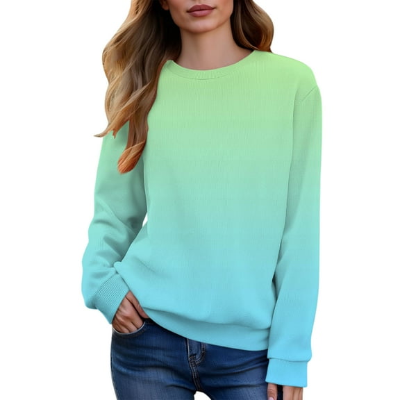 Weikingp Crewneck Sweatshirt Womens Sweats Cute Sweatshirts Womens Sweatshirts Women's Sweatshirts Blue M