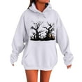 thumbnail image 1 of Weikingp Cute Sweatshirts for Women Womens Sweatshirts Hooded Sweatshirt Women Ladies Sweatshirts Hoodies for Women Cheap White 3XL, 1 of 5
