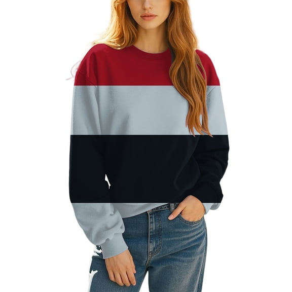 Weikingp Cute Tops Oversized Sweatshirt for Women Womens Sweatshirt Fashion Sweatshirt Cute Sweatshirts White M