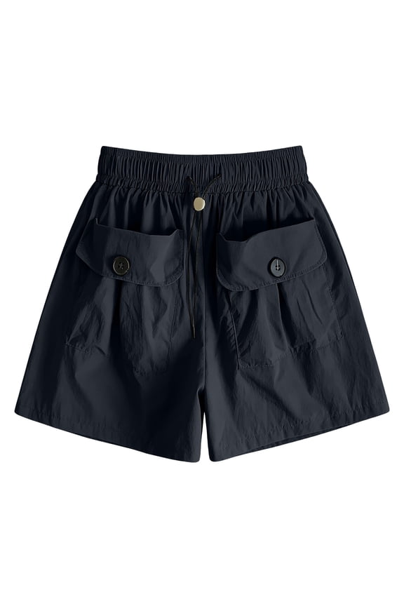 Drawstring Cargo Pants for Women Women's Wide Leg Baggy Cargo Pants Womens Cargo Pants with Pockets Streetwear Pants Women Y2k Cargo Pants Climbing Pants Women Black L