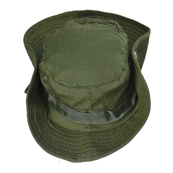 Weikingp Fascinators Hats for Women Bucket Hat Boonie Hunting Fishing Outdoor Ca Military Hats for Men Hats for Women Mens Hats (Clearance) Army Green Polyester