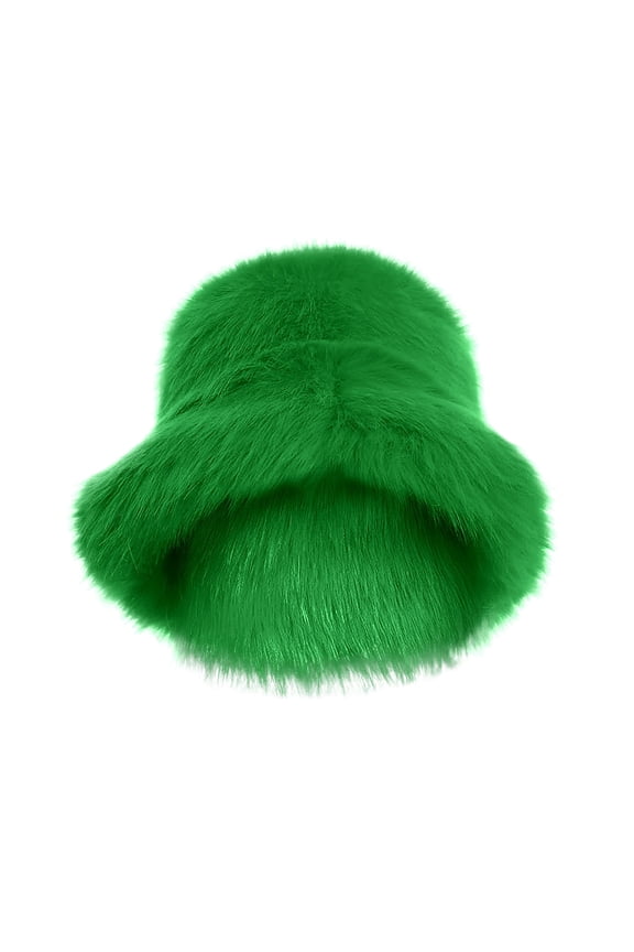 Fascinators Hats for Women Fuzzy Bucket Hat Fashion Warm Winter Hat Fluffy Furry Plush Faux Hats Fishing Hat Bucket Hats for Women 2024 Hats for Men Hats for Women Mens Hats (Clearance)