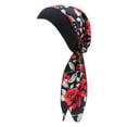 thumbnail image 1 of Weikingp Fascinators Hats for Women Women'S Casual Loose Print Chemo Beanie Cancer Headwear Turban Cap Hats for Men Hats for Women Mens Hats () Red Polyester, 1 of 3