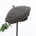 thumbnail image 1 of Weikingp French Beret Hats for Women Beret Hat Artist Hat Casual Hat Breathable for Beret Color Hat Women French Solid Baseball Caps Hats for Women Fashionable Black One Size, 1 of 3