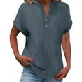thumbnail image 1 of Weikingp Going Out Tops Womens T Shirts Loose Fit Women'S Summer Tops Cute Tops For Women Business Casual Tops For Women Gray S, 1 of 9