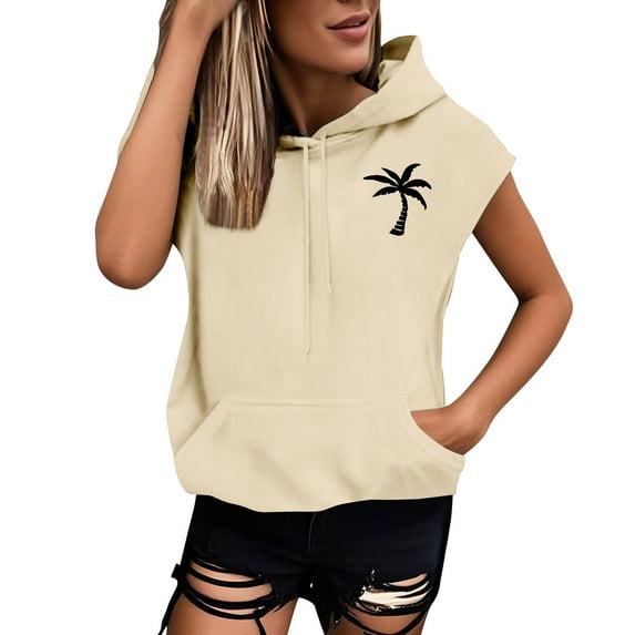 Weikingp Graphic Hoodie Comfrt Hoodie Sweatshirt for Women Plain Hoodies for Women Cotton Hoodies for Women Beige L