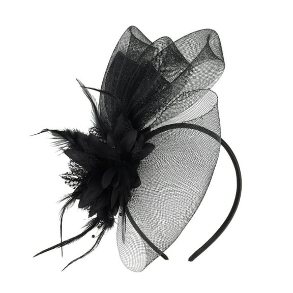 Weikingp Hair Accessories for Women Women'S Elegant Hat Strap Flower Mesh Party Hat Hair Clip Headband Accessory Hair Accessories for Girls Hair Bows for Women Headbands for Women (Clearance)