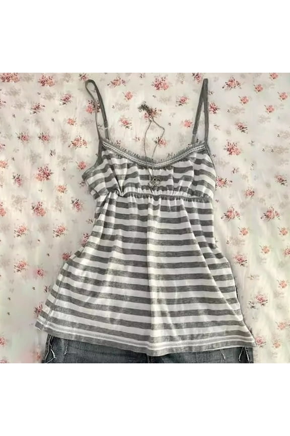 Lace Trim Tank Top Camisole Tops For Women Undershirts For Women Fitted Tank Tops For Women Lace Corset Tops For Women Gray L Clearance！