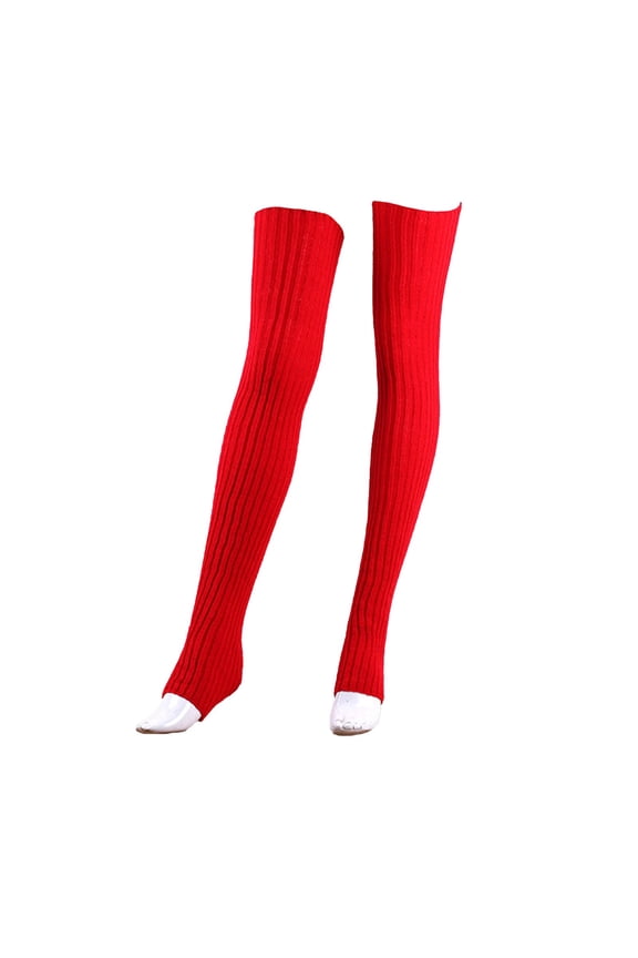 Leg Warmers Thigh High Leg Warmers For Women Knee High Leg Warmers Long Leg Warmers Knee Warmers For Women Red One Size