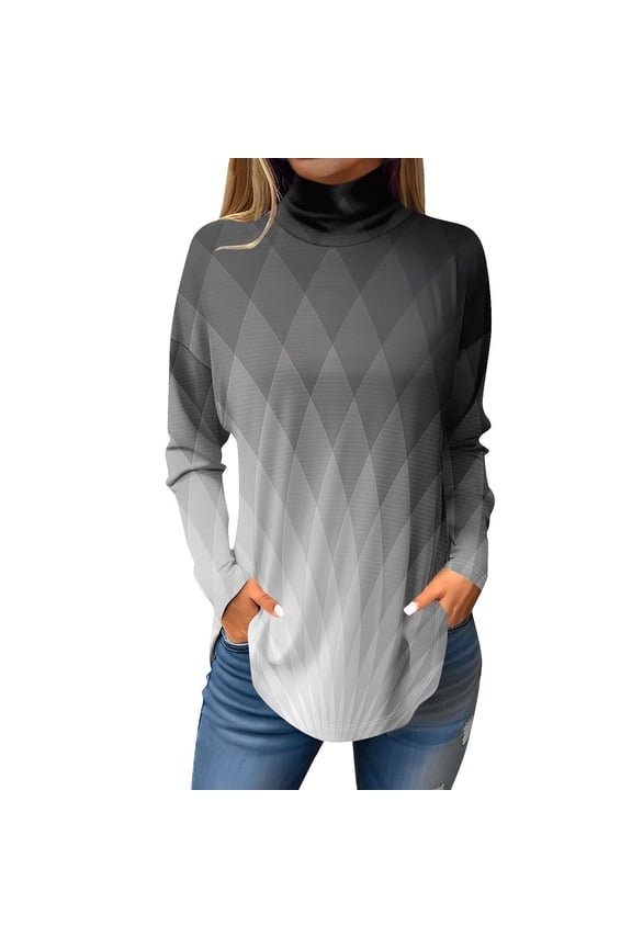 Long Sleeve Shirts for Women Womens Tops Womens Long Sleeve Tops Shirts for Women Black Long Sleeve Shirt for Woman Womens Shirts Long Sleeve Tops for Women Womens Long Sleeve Shirts Gray L