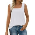 thumbnail image 1 of Weikingp Long Tank Tops For Women Fitted Tank Tops For Women Vest Tops For Women Tunic Tank Tops For Women Tank Tops For Women 2024 White M Clearance！, 1 of 6