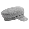 thumbnail image 1 of Weikingp Military Style Hat Flat Top Hat Vintage Women Winter Solid Hat Beret Cap Korean Painter Newsboy Sun Hats for Women Gray One Size Clearance！, 1 of 1