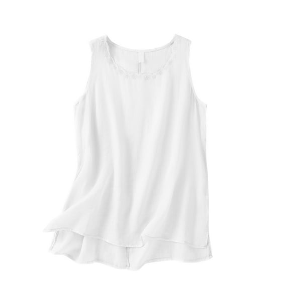 Weikingp Polyester Tank Tops For Women Womens Tops Casual Womens Camisole Tank Tops Camisole Tops For Women Womens Tank Top With Built In Bra White XL