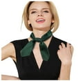 thumbnail image 1 of Weikingp Scarf for Women Small Scarf Retro Small Silk Scarf Scarf Decoration Simpled Wind Small Scarf Seadscarf Women 70*70Cm Neck Scarf Warm Scarf () Army Green Polyester, 1 of 6