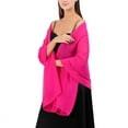 thumbnail image 1 of Weikingp Shawl for Women Women's Poncho Sweater Women Stole Shawl Silk Scarf Wrap Pashmina for Wedding Evening Party Ceremonies Capes for Women Pink One Size, 1 of 5