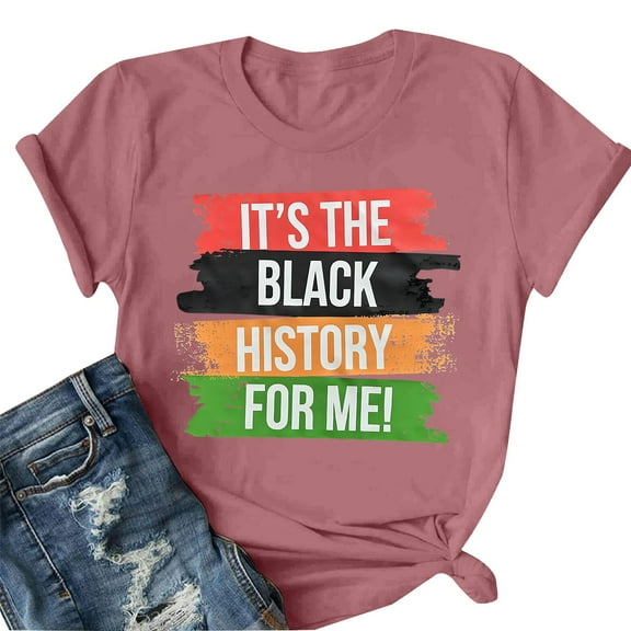 Weikingp Shirts for Women Oversized Graphic Tees Black Month T Shirt Women Casual Short Sleeve Cute Graphic Tops Tees Cotton Tshirts for Women Pink XL