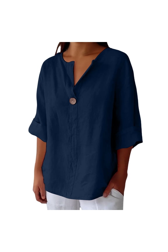 Short Sleeve Shirts For Women Business Casual Tops For Women Summer Tops For Women Flattering Tops For Women Cute Summer Tops Blue L