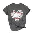 thumbnail image 1 of Weikingp Short Sleeve Shirts for Women Running Shirts and Blouses Vintage Tops for Women Oversized Graphic Tees for Women Spring Tops Plus Size Graphic Tees for Women Gray 3XL, 1 of 3