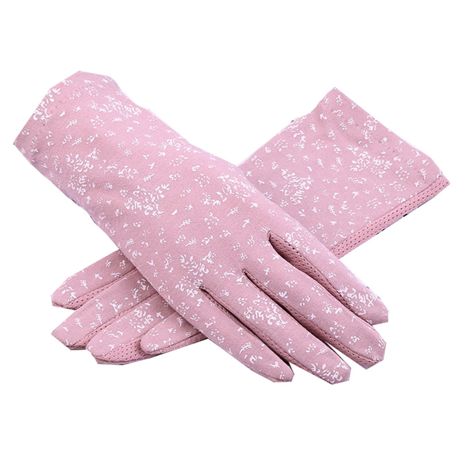 Weikingp Silk Gloves for Women Dress Gloves Women Sun Gloves Cotton Anti  Driving Gloves Floral Breathable Anti Sun Outdoor formal Gloves for Women  ...