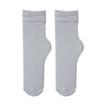 thumbnail image 1 of Weikingp Silk Stockings Women'S Summer And Autumn Thin Ice Socks Solid Simple Ice Silk Socks Mid Tube Socks Compression Socks for Women Womens Socks Socks for Women () Silver Nylon,Spandex, 1 of 4