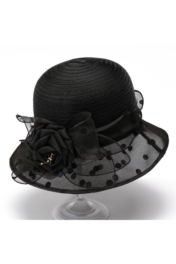 Spring Hats for Women Fisherman Hat Womens Holiday Hat Sun Summer Sun Beach Visor Hat Dress Hats for Women Black One Size