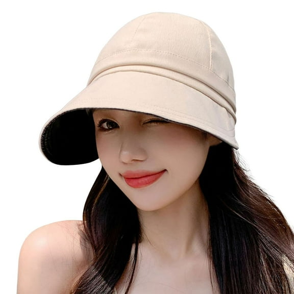 Weikingp Sun Hats for Women Beach Summer Sun Hat for Casual Everyday Wear Or Outdoors Sun Hat Bucket Hats for Woman Sun Hats for Men () Beige cotton