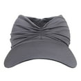 thumbnail image 1 of Weikingp Sun Hats for Women Beach Sun Visor Women'S Sun Hat Women'S Outdoor Sports Hat Sun Hat Fascinators Hats for Women Bucket Hats for Woman () Dark Gray knitted nylon, 1 of 3