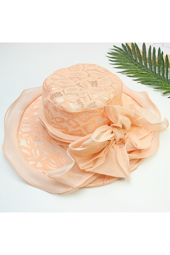 Sun Hats for Women,Fancy Women'S Wedding Wide Women'S Hat Charming Tea Candy Hat Womens Hats Fashion Packable Sun Hat Clearance Pink