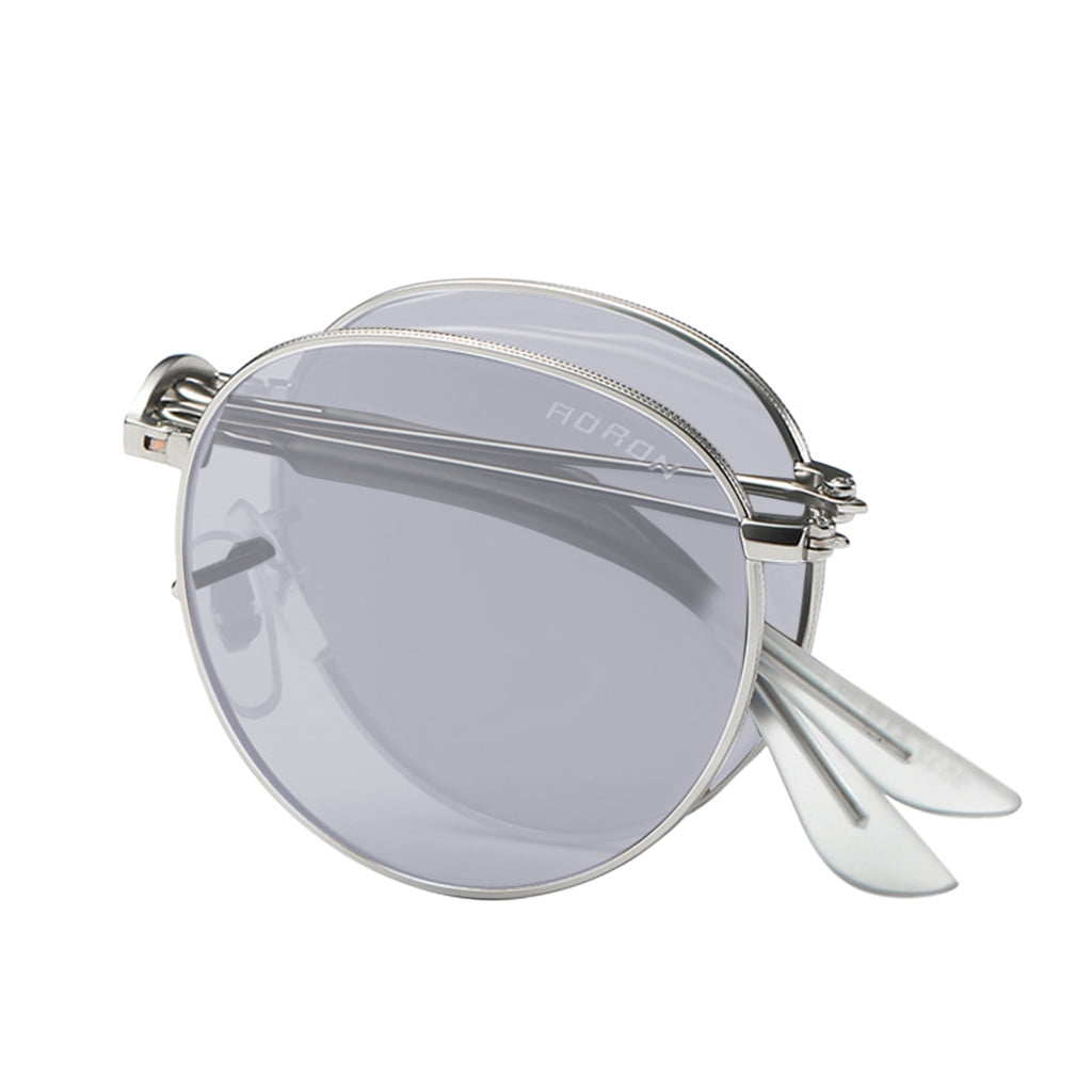 Weikingp Sunglasses Womens Unisex Summer Polarized Folding Eyebrow