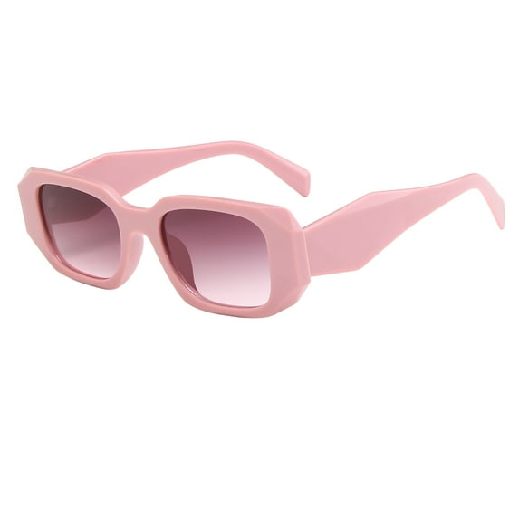 Weikingp Sunglasses Womens Women Men Vintage Retro Glasses Unisex Irregular Frame Sunglasses Eyewear Sunglasses Men Womens Sunglasses (Clearance) Pink PC
